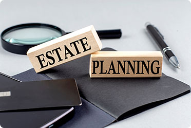 Estate planning blocks & magnifying glass: Protect elderly from California POA scams.